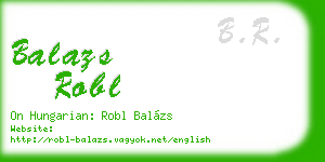 balazs robl business card